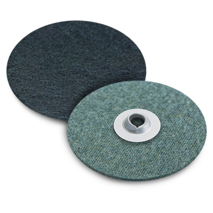 FLEXOVIT -  3" X NH SPIN-ON FINE BLUE ALUMINUM OXIDE SURFACE CONDITIONING DISC - H0353A