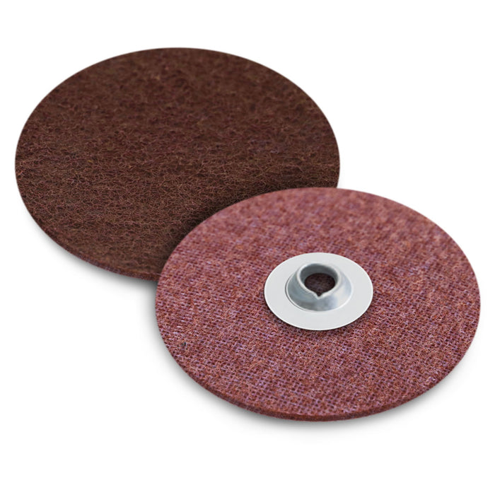 FLEXOVIT -  3" X NH SPIN-ON MEDIUM MAROON ALUMINUM OXIDE SURFACE CONDITIONING DISC - H0353B