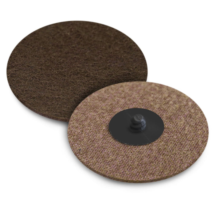 FLEXOVIT -  3" X NH ROLON COARSE BROWN ALUMINUM OXIDE SURFACE CONDITIONING DISC - H0553C