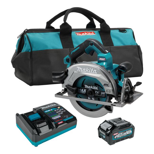MAKITA - 40VMAX XGT BRUSHLESS 7-1/4" CIRCULAR SAW W/AWS, 4.0AH X1KIT - HS003GM103