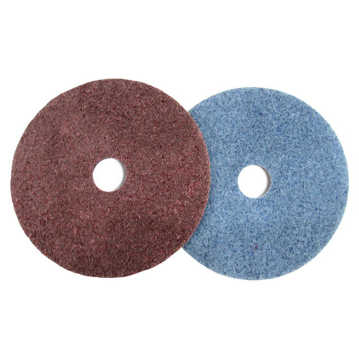 FLEXOVIT -  4-1/2" X 7/8"  MEDIUM MAROON ALUMINUM OXIDE SURFACE CONDITIONING DISC - HSC45M