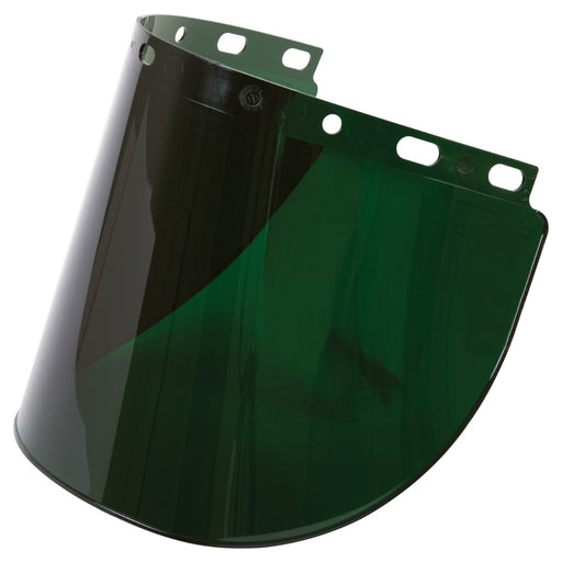 HONEYWELL High Performance® Faceshield, Propionate, Green Tint, ANSI Z87+