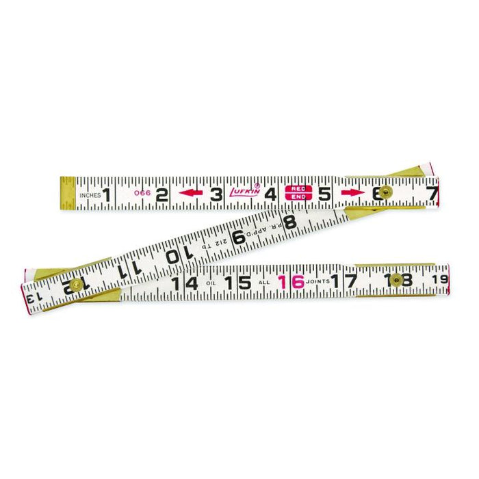 LUFKIN WOOD RULE,6'/2M,ENGLISH/METRIC - 062CMEN