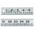 LUFKIN STEEL RULE,TIN,1/16"X1-1/4"X4' - 954FTN