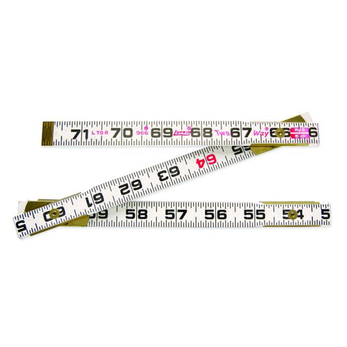 LUFKIN LUFKIN,FOLDING WOOD RULE,6',TWO-WAY - 966N