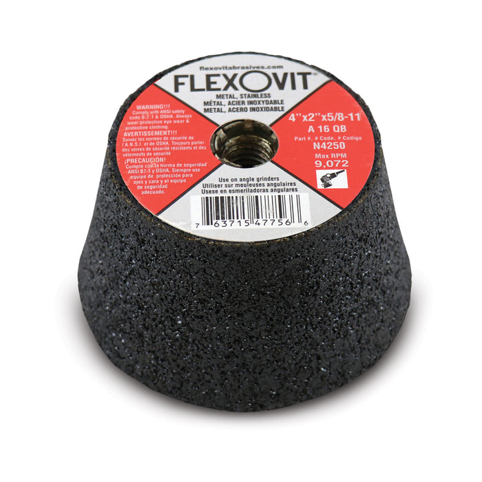 FLEXOVIT - 4X2X5/8-11 T-11 A16QB RESIN CUPSTONES - N4250