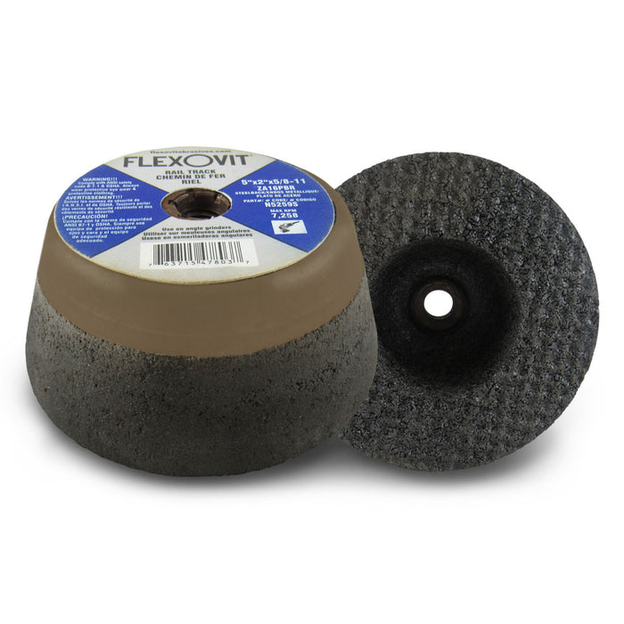 FLEXOVIT - 5X2X5/8-11 T-11 ZA16PB RAIL RESIN CUPSTONES - N5259S
