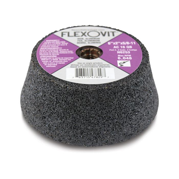 FLEXOVIT - 6X2X5/8-11 T-11 AC16QB RESIN CUPSTONES - N6253