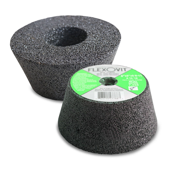 FLEXOVIT - 6X2X5/8-11 T-11 ZA16PB RESIN CUPSTONES - N6265