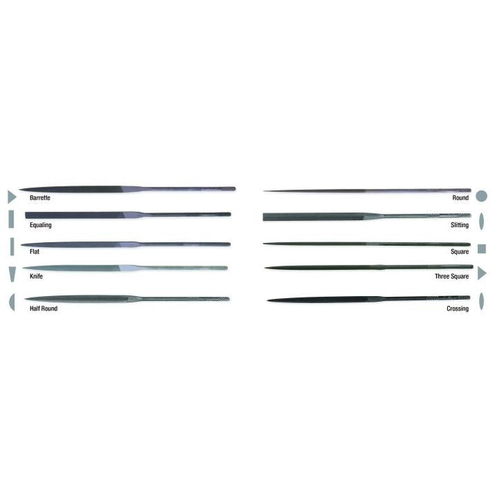 NICHOLSON FILE,4",NEEDLE,HALF RD,CUT 2,BX - T37088