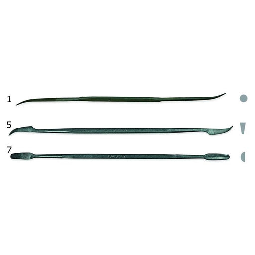 NICHOLSON FILE,6.5",RIFFLER,DIE SINK,ST,5,CUT 2,BX - 36018N