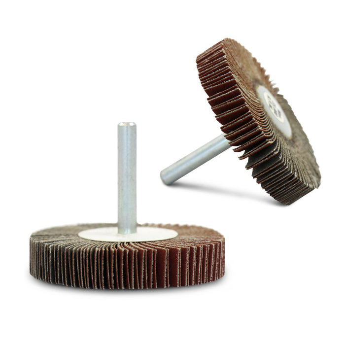 FLEXOVIT - 3"X1/2"X1/4" SHANK A240 MOUNTED FLAP WHEEL - PE208