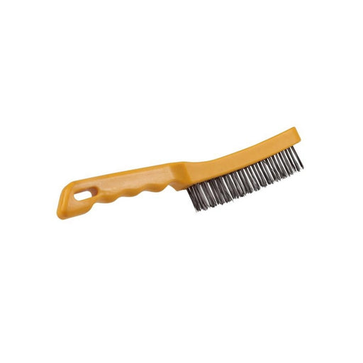 Platinum Original Hand Brush - 4-Row Straight Wire - Mild-Steel - Plastic Handle