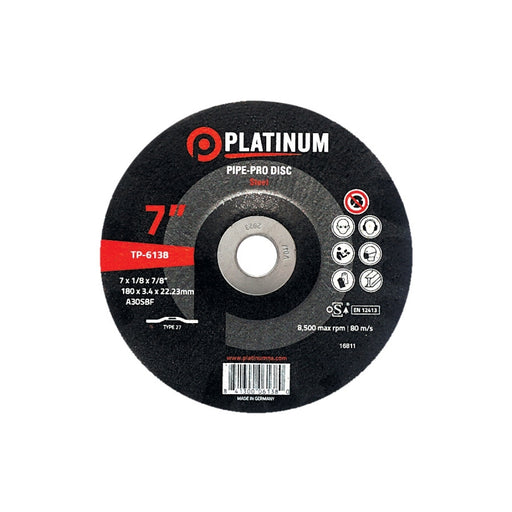 Platinum Pipe-Pro Disc - Type 27 - Steel - 7" x 1/8" x 7/8"