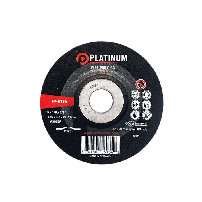 Platinum Pipe-Pro Disc - Type 27 - Steel - 5" x 5/32" x 7/8"