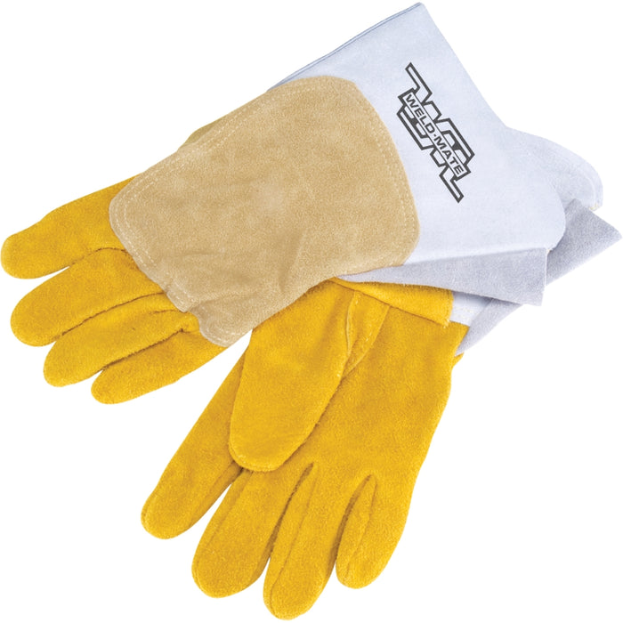 WELD-MATE Pipeliner Welding Gloves, Split Cowhide, Size X-Large