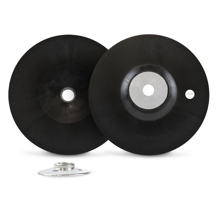FLEXOVIT - 9X5/8-11 FLEX SMOOTH FACE BACKING PAD FOR RESIN FIBER SANDING DISCS - SK9050