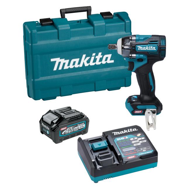 MAKITA - 40VMAX XGT BRUSHLESS 1/2" IMPACT WRENCH W/ROUND PIN, 4.0AH X1KIT - TW005GM102