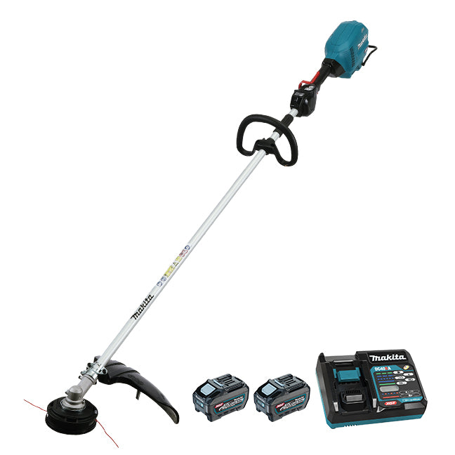 MAKITA - 40VMAX XGT BRUSHLESS 17-3/4" LINE TRIMMER, 5.0AH X2KIT - UR014GT202