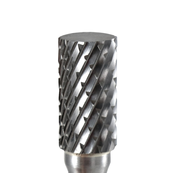 FLEXOVIT - 3/8X3/4X1/4-6SH SA3-6 CYLINDER CARBIDE BUR DOUBLE CUT - VA18O2-6