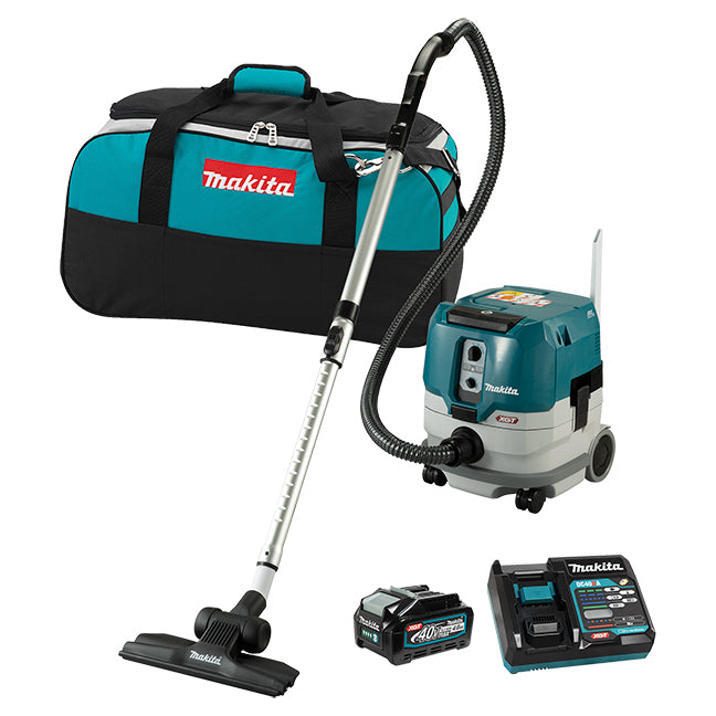 MAKITA - 40VMAX XGT BRUSHLESS 8 L DRY VACUUM CLEANER, 4.0AH X1KIT - VC005GLM11