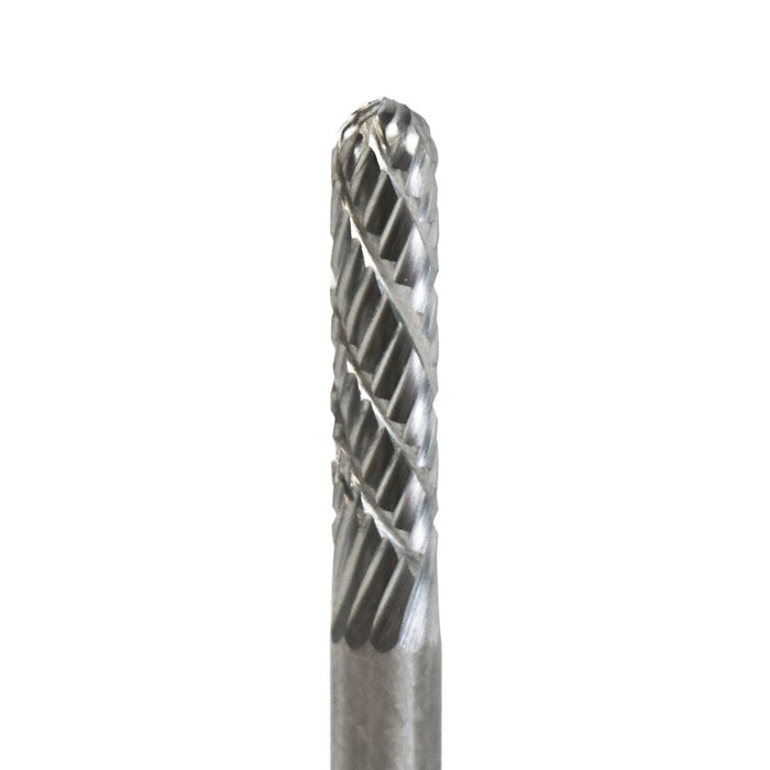 FLEXOVIT - 1/8X9/16X1/8SH SC-42 BALL NOSE CYL MINIATURE BUR DOUBLE CUT - VC12L1