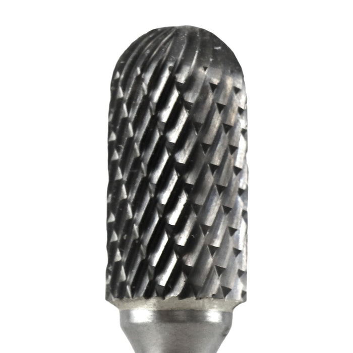 FLEXOVIT - 1/2X1X1/4SH SC-5 BALL NOSE CYL CARBIDE BUR DOUBLE CUT - VC20R2