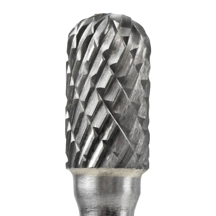 FLEXOVIT - 3/4X1X1/4SH SC-7 BALL NOSE CYL CARBIDE BUR DOUBLE CUT - VC24R2