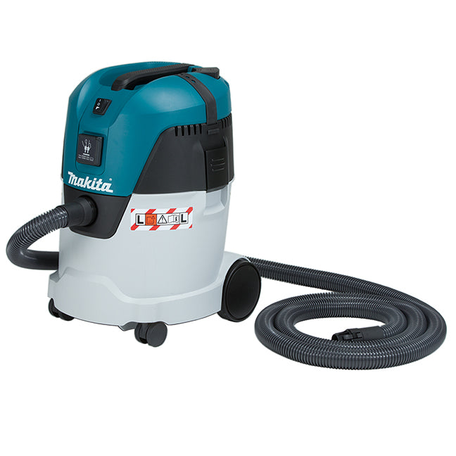 MAKITA - 25 L PUSH & CLEAN L CLASS WET/DRY DUST EXTRACTOR - VC2512L