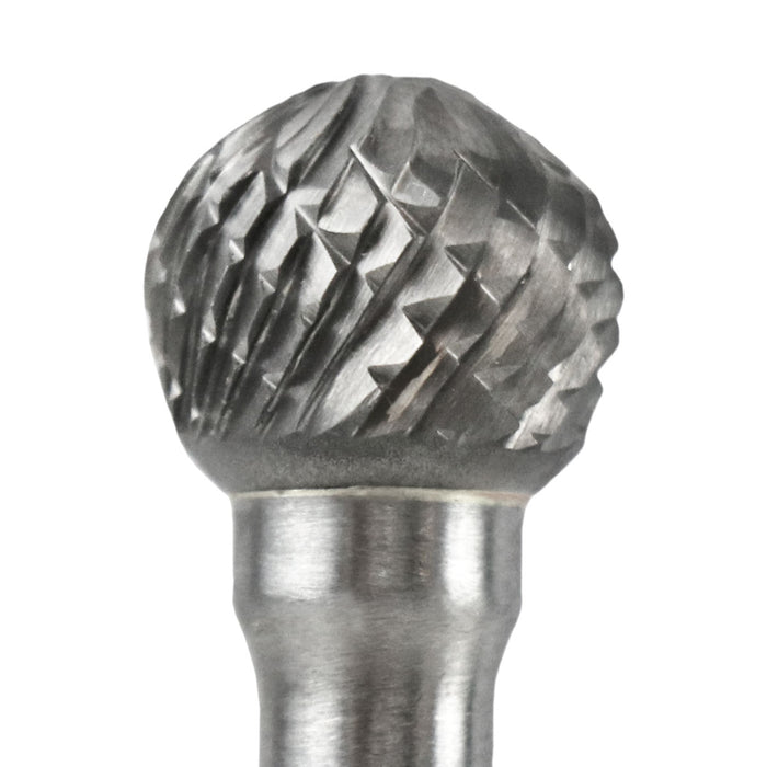 FLEXOVIT - 1/2X7/16X1/4SH SD-5 BALL CARBIDE BUR DOUBLE CUT - VD20J2