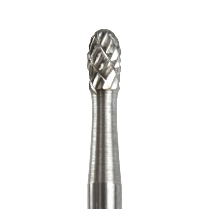 FLEXOVIT - 1/8X7/32X1/8SH SE-41 OVAL MINIATURE BUR DOUBLE CUT - VE12E1
