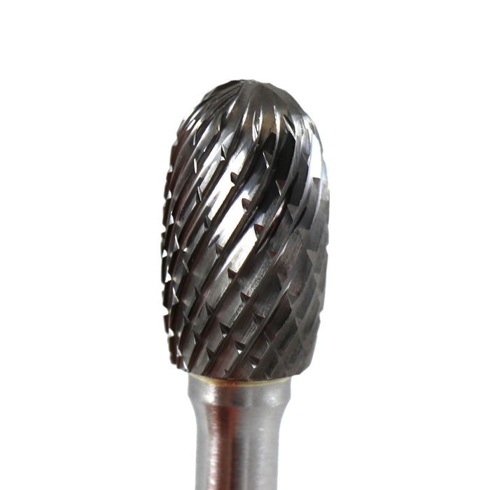 FLEXOVIT - 1/2X7/8X1/4-6SH SE5-6 OVAL CARBIDE BUR DOUBLE CUT - VE20P2-6