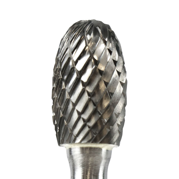 FLEXOVIT - 5/8X1X1/4SH SE-6 OVAL CARBIDE BUR DOUBLE CUT - VE22R2