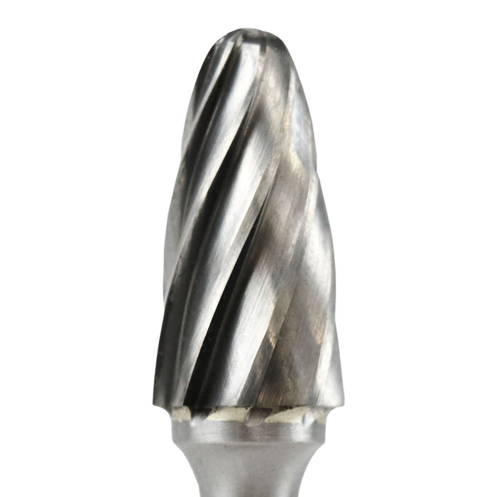 FLEXOVIT - 1/2X1X1/4SH SF-5 ROUND NOSE TREE CARBIDE BUR ALUMINUM CUT - VF20R5