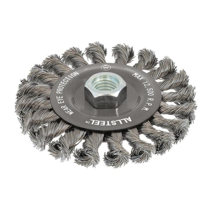 Walter 13W651 ALLSTEEL 6" Knot-Twisted Steel Wire Wheel Brush