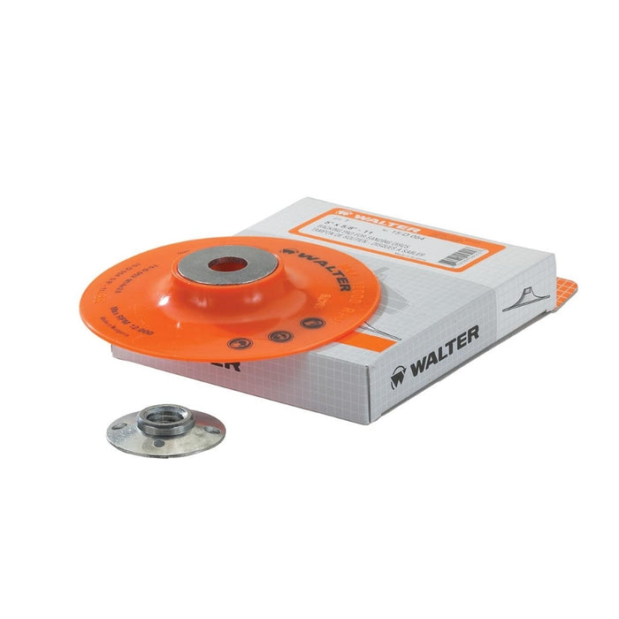 Walter 15D064 Backing Pad Assembly – 6″ x 5/8″-11 - Orange