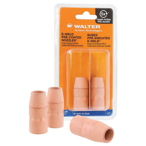 WALTER E-WELD Pre-Coated Nozzles™ Lincoln Style (Pack of 2) - 54C033 - 250/350A 1/2 F