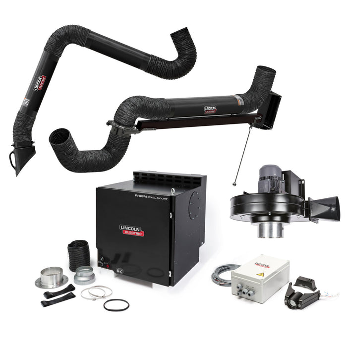 LINCOLN ELECTRIC - PRISM® WALL MOUNT MECHANIZED CLEANING ONE PAK®, SINGLE 10 FT. ARM, 7 FT. EXT, ARC SENSOR - K4468-6