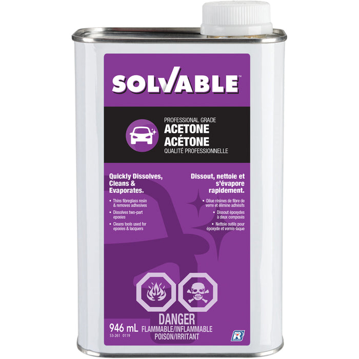 SOLVABLE - LIQUID ACETONE [946ML] - 53-261