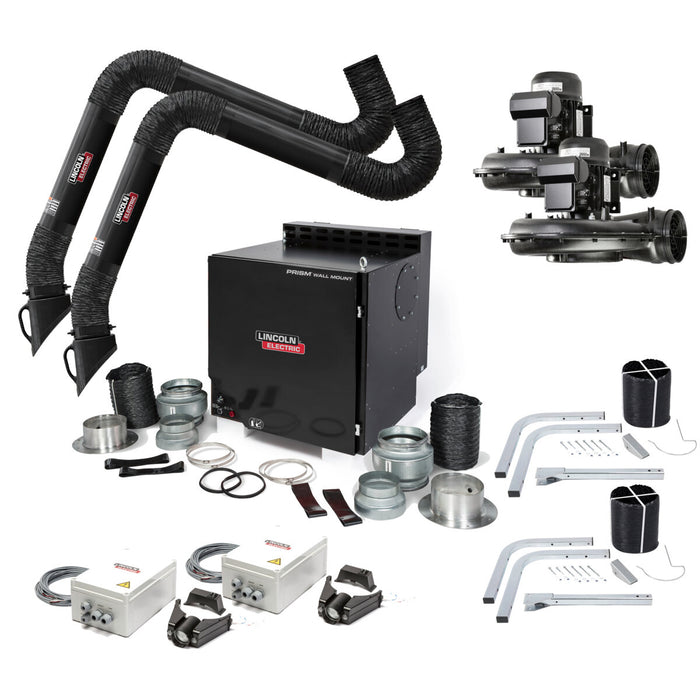 LINCOLN ELECTRIC - PRISM® WALL MOUNT MECHANIZED CLEANING ONE PAK®, DUAL 10 FT. ARM, ARC SENSOR - K4468-7