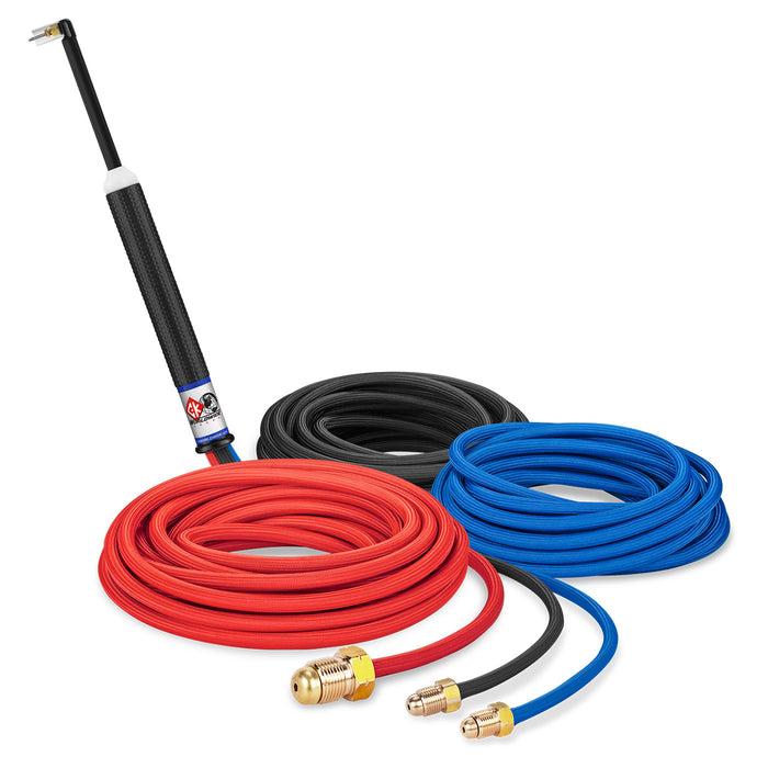 CK WORLDWIDE - 140 AMP MICRO TIG TORCH, WATER-COOLED, 25' SUPERFLEX CABLES - MR1425SF
