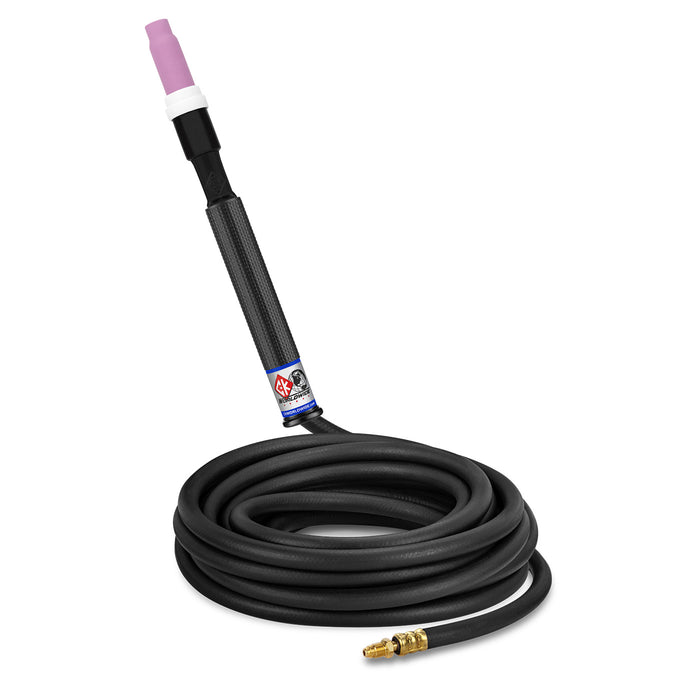 CK WORLDWIDE - 150 AMP RIGID HEAD TIG TORCH, GAS-COOLED, 25' STANDARD CABLES - CK17P-25-R RG