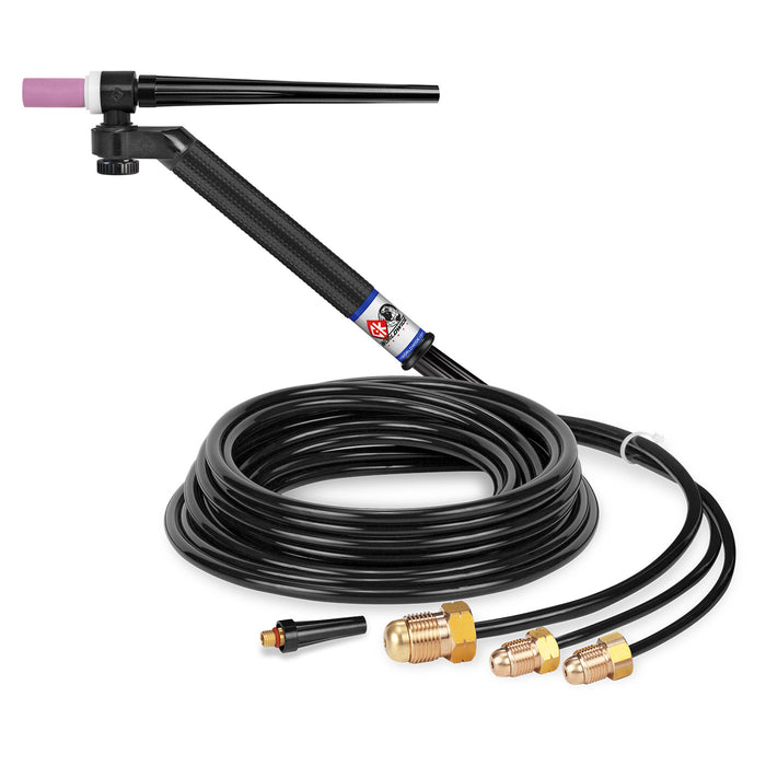 CK WORLDWIDE - 230 AMP FLEX-LOC TIG TORCH, WATER-COOLED, 12.5' STANDARD CABLES - FL2312