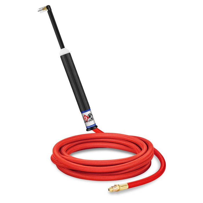 CK WORLDWIDE - 70 AMP MICRO TIG TORCH, GAS-COOLED WITH 12.5' SUPERFLEX CABLES - MR712SF