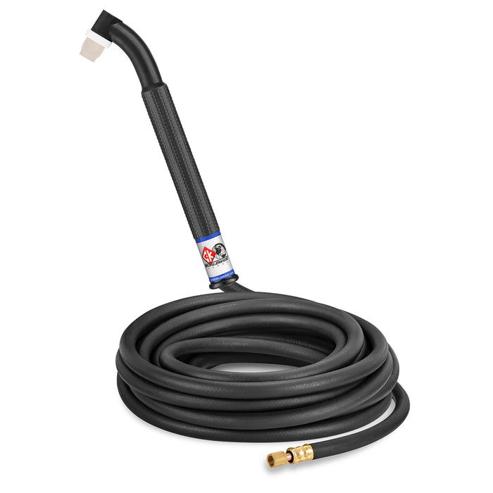 CK WORLDWIDE - 90 AMP FLEX HEAD TIG TORCH, GAS-COOLED, 25' STANDARD CABLES - CK24-25-R FX