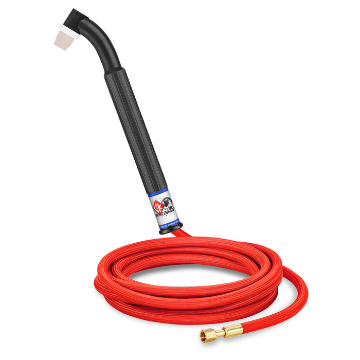 CK WORLDWIDE - 90 AMP FLEX HEAD TIG TORCH, GAS-COOLED, 12.5' SUPERFLEX CABLES - CK24-12-RSF FX