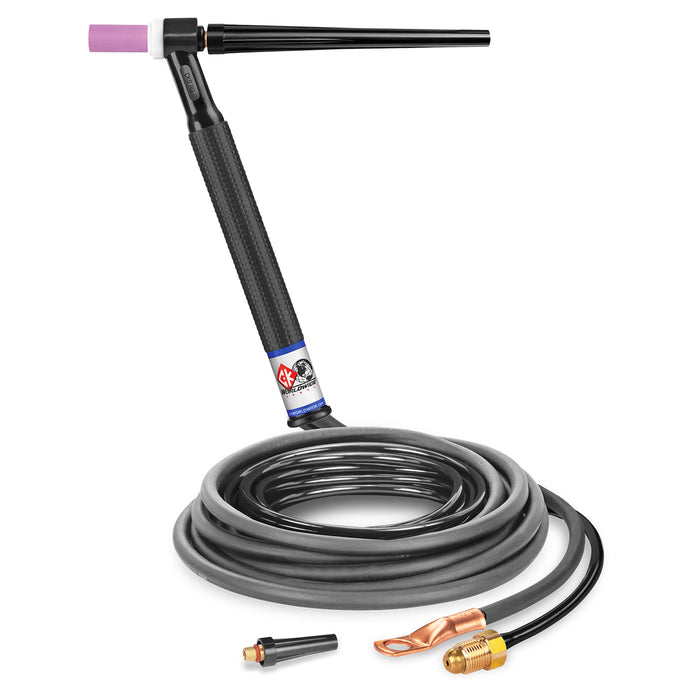 CK WORLDWIDE - 125 AMP RIGID HEAD TIG TORCH, GAS-COOLED, 12.5' STANDARD CABLES - CK9-12-2 RG