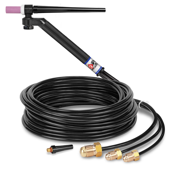 CK WORLDWIDE - 230 AMP FLEX-LOC TIG TORCH, WATER-COOLED, 25' STANDARD CABLES - FL2325