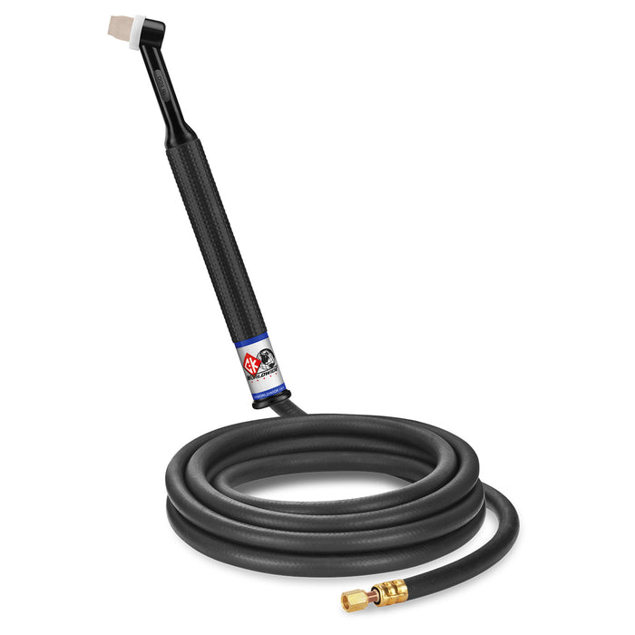 CK WORLDWIDE - 80 AMP RIGID HEAD TIG TORCH, GAS-COOLED, 12.5' STANDARD CABLES - CK24-12-R RG