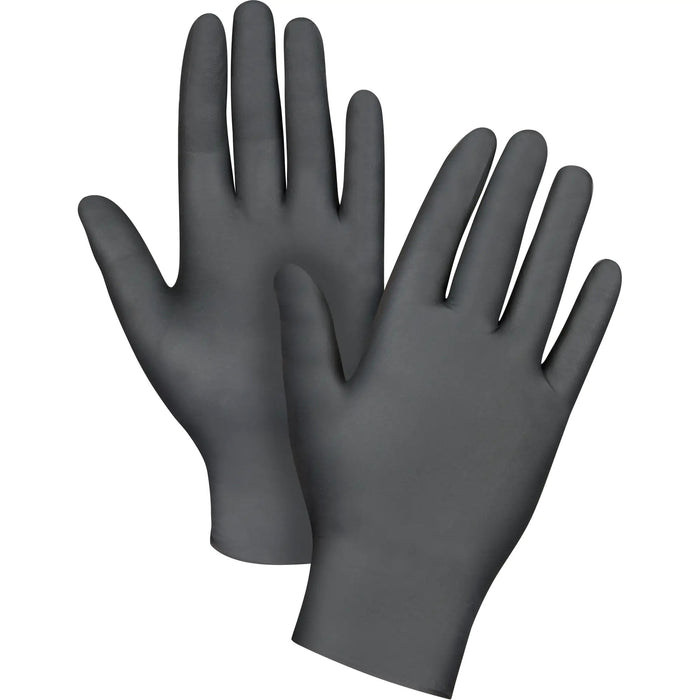 ZENITH - MEDICAL GRADE DISPOSABLE GLOVES, MEDIUM, NITRILE, 6-MIL, POWDER-FREE, BLACK, CLASS 2 [100/PK] - SHC341